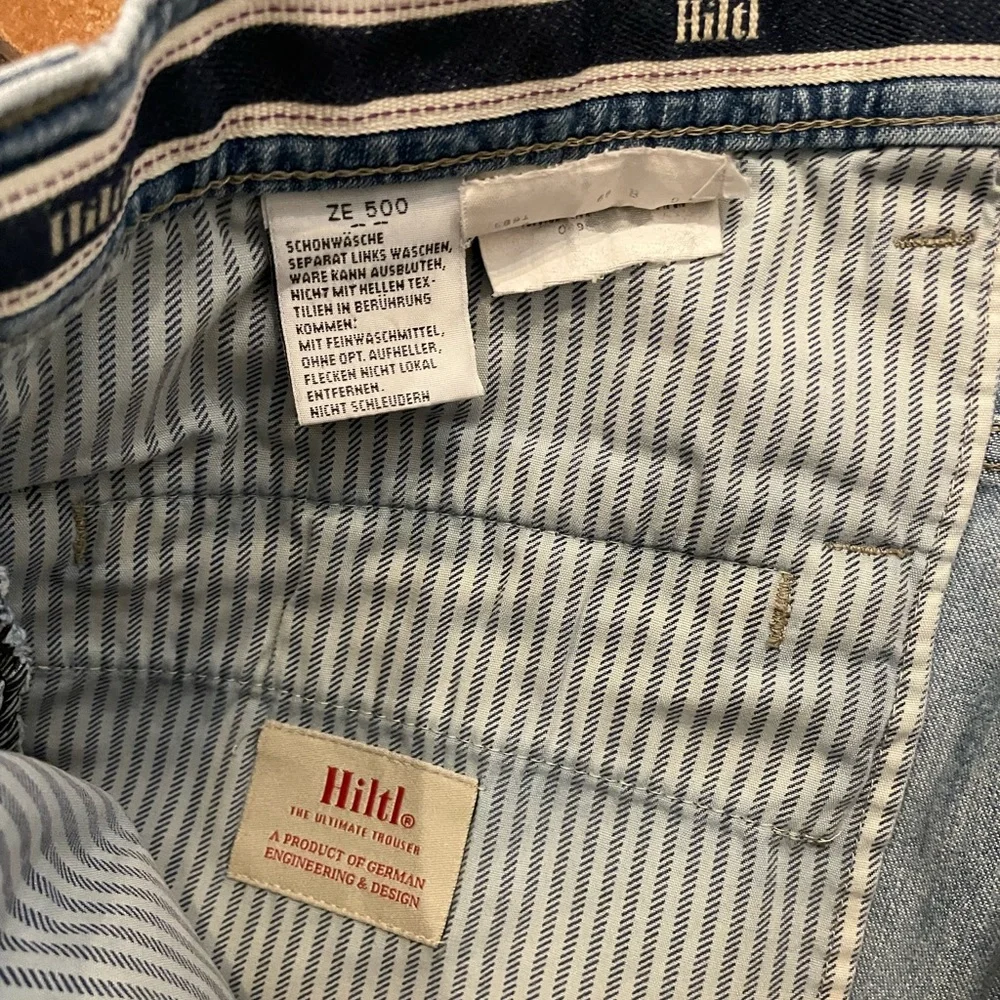 Hiltl ZE 500 Love Worn Organic Distressed 5-Pocket Denim Jean‎ Size 36 $195